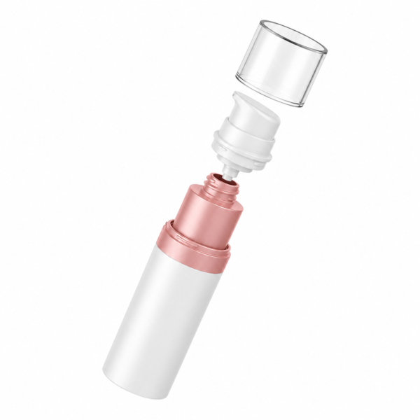 <b>Refillable All Plastic PET Airless Bottles for Sustainable Cosmetic Packaging </b><br> 15ml, 30ml, 50ml, 80ml, 100ml <br>SKU: 869AB-SR-2129 - Image 4