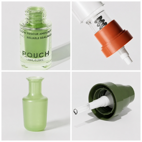 <b>Eco-friendly Glass Airless Pump Bottle</b> <br> 15ml, 30ml, 50ml <br>SKU: 869AB-SR-2198 - Image 2