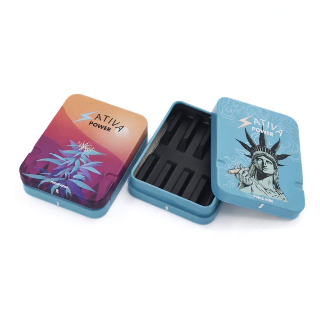 Custom CR Snap Tin — Child-Resistant Packaging by The Packaging Company