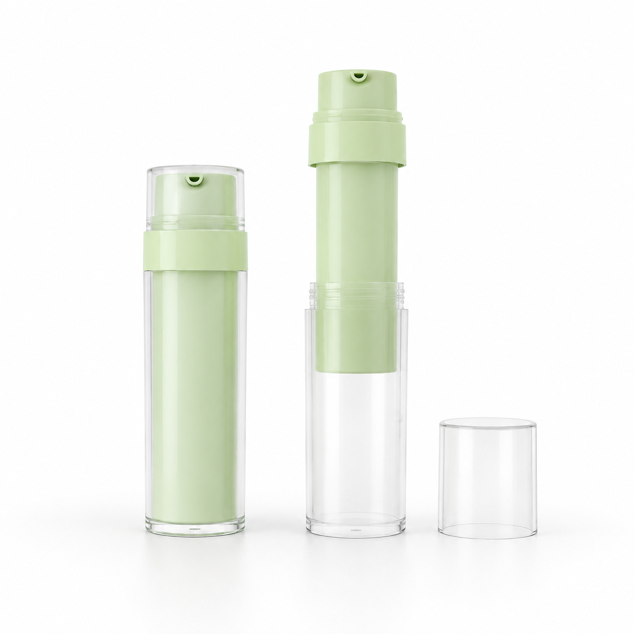 Refillable airless bottles