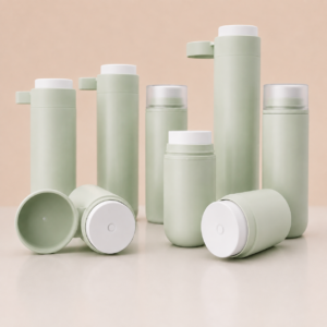 Big Dosage PP/PCR Airless Pump Bottle with Flip-Top Cap  30ml, 50ml, 80ml, 100ml, 120ml, 150ml, 200ml SKU: 144AB-GR605L
