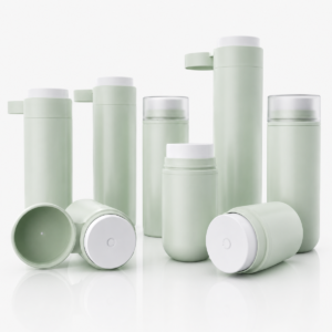 Big Dosage PP/PCR Airless Pump Bottle with Flip-Top Cap  30ml, 50ml, 80ml, 100ml, 120ml, 150ml, 200ml SKU: 144AB-GR605L